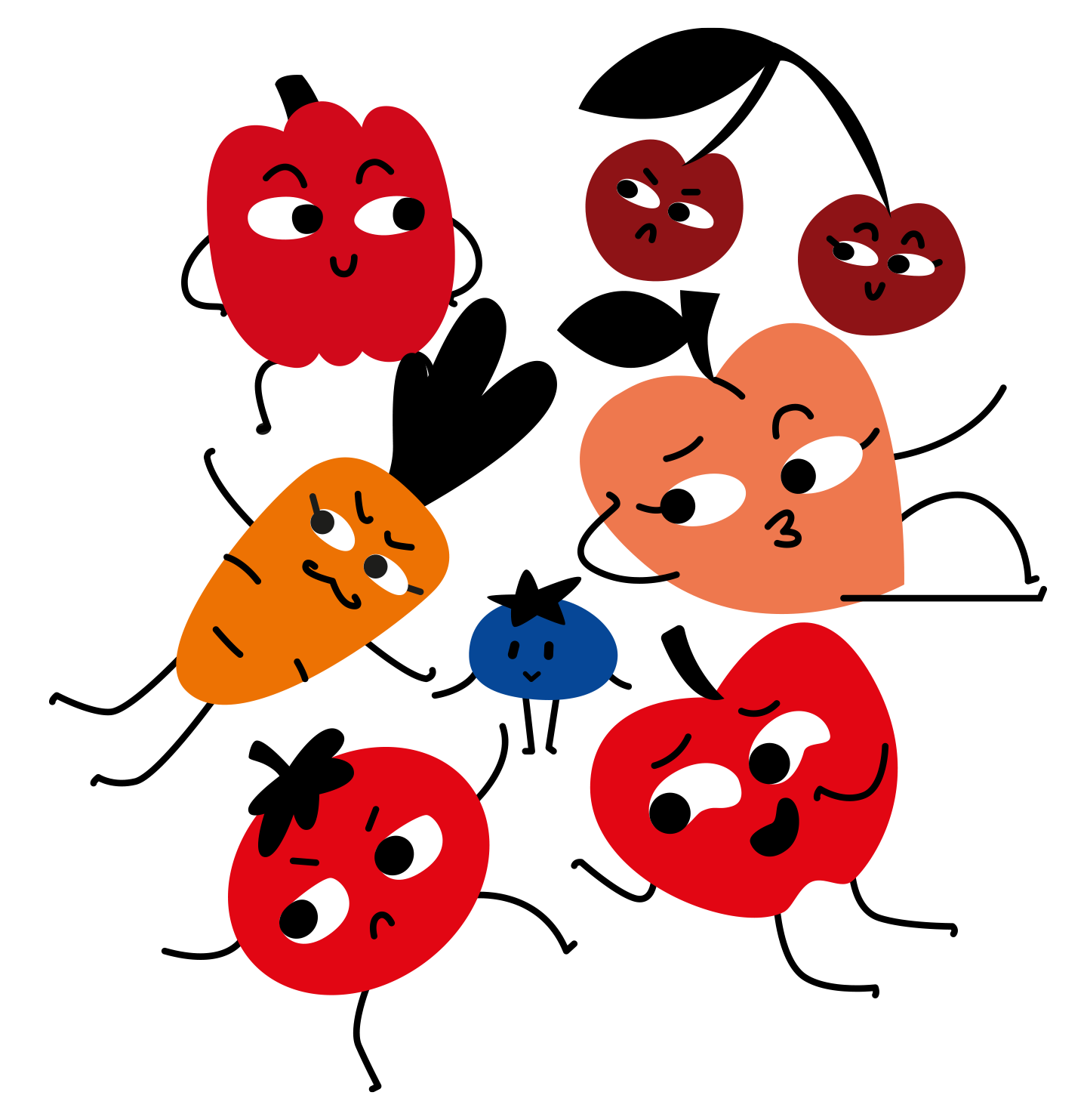 Illustration de fruits et de légumes Œufs frais à la ferme Chapeau de Paille